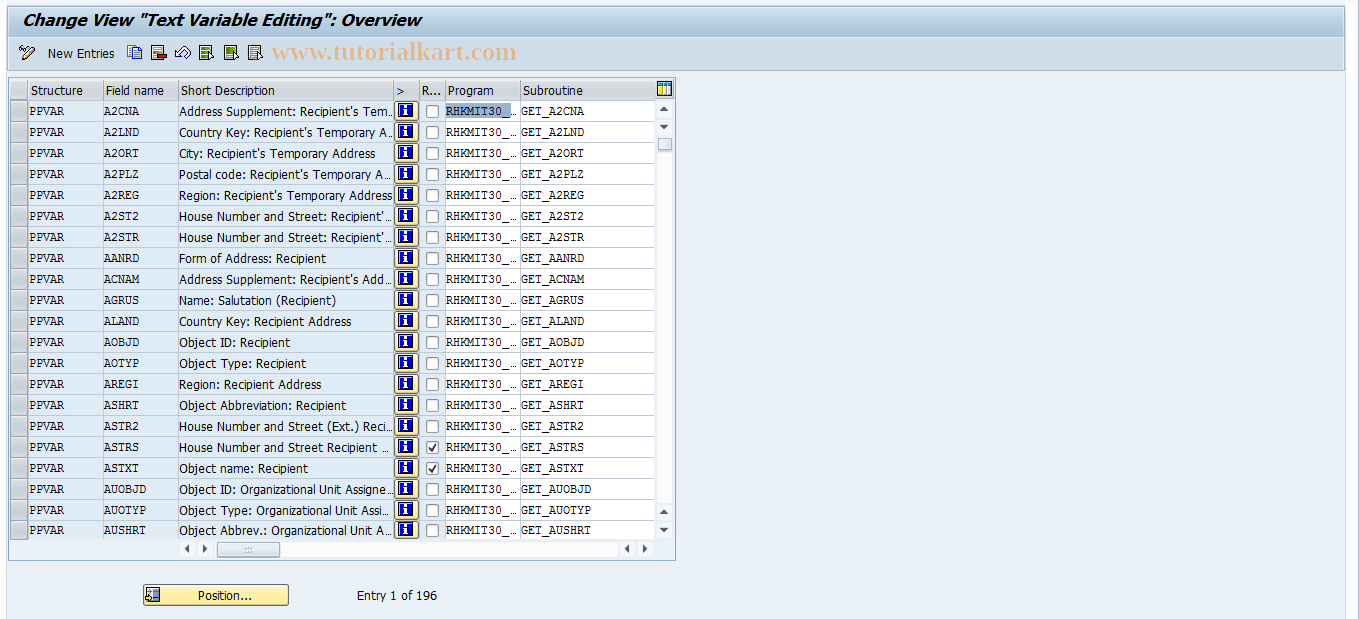 SAP TCode S_AHR_61011883 - IMG Activity: SIMG_CFMENUOHP3OOVC