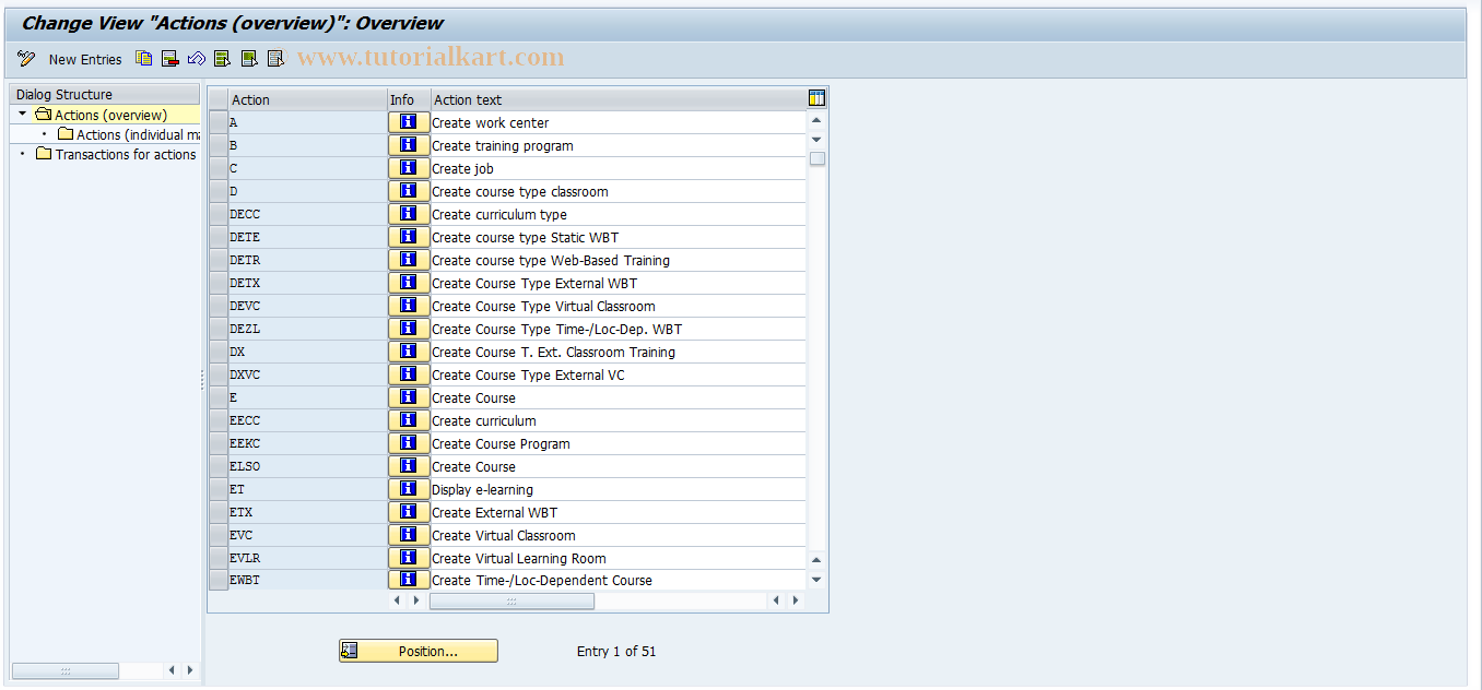 SAP TCode S_AHR_61011907 - IMG Activity: SIMG_OHP3OOMT