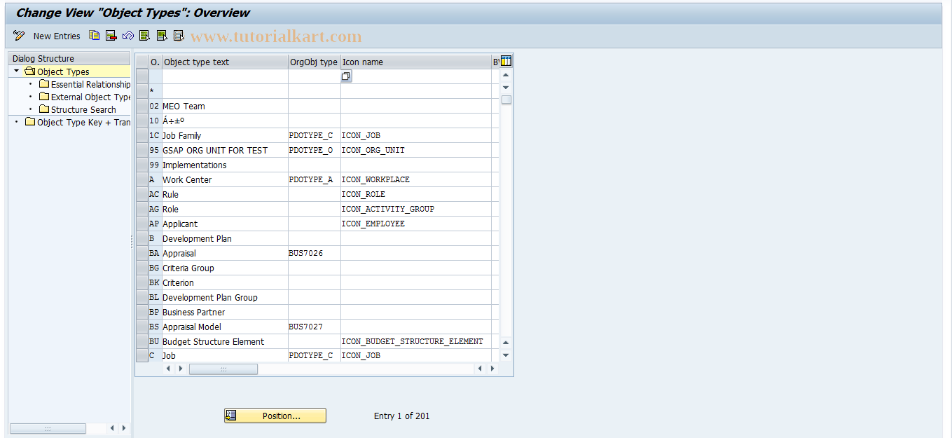 SAP TCode S_AHR_61011918 - IMG Activity: SIMG_OHP3OOOT