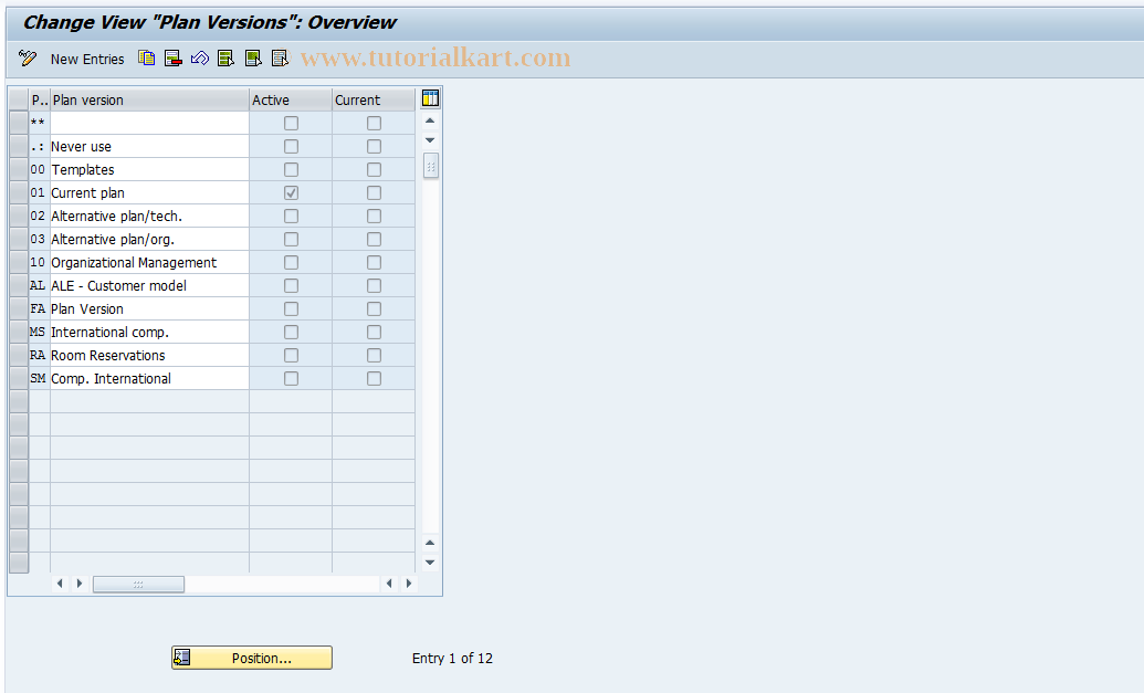 SAP TCode S_AHR_61011923 - IMG Activity: SIMG_OHP3OOPV