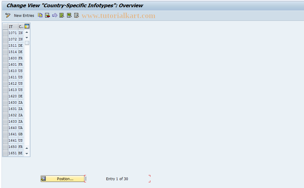 SAP TCode S_AHR_61011928 - IMG Activity: SIMG_OHP3NI