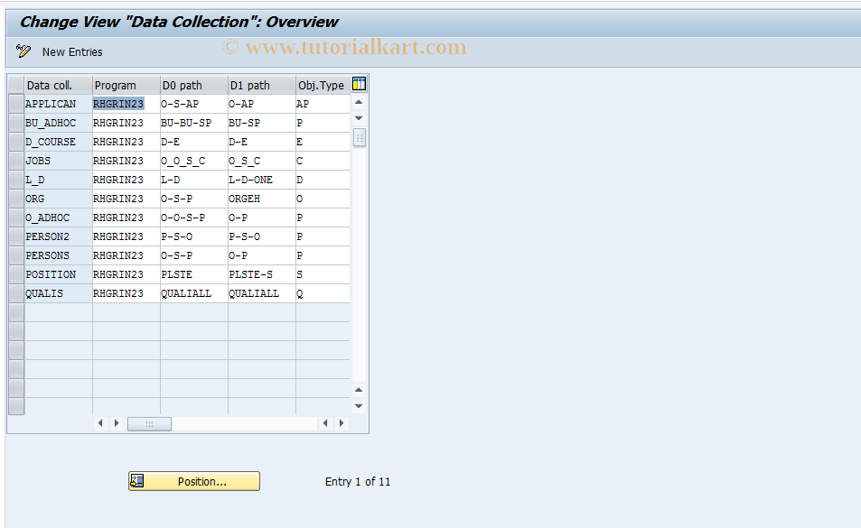 SAP TCode S_AHR_61011936 - IMG Activity: SIMG_OHP3OODB