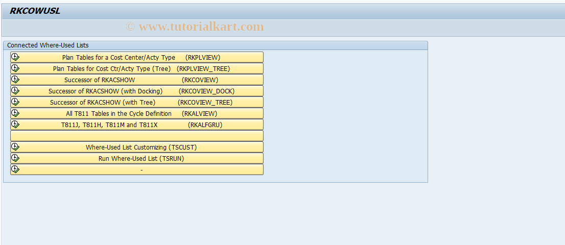 SAP TCode S_AHR_61012007 - IMG Activity: OHANJW001