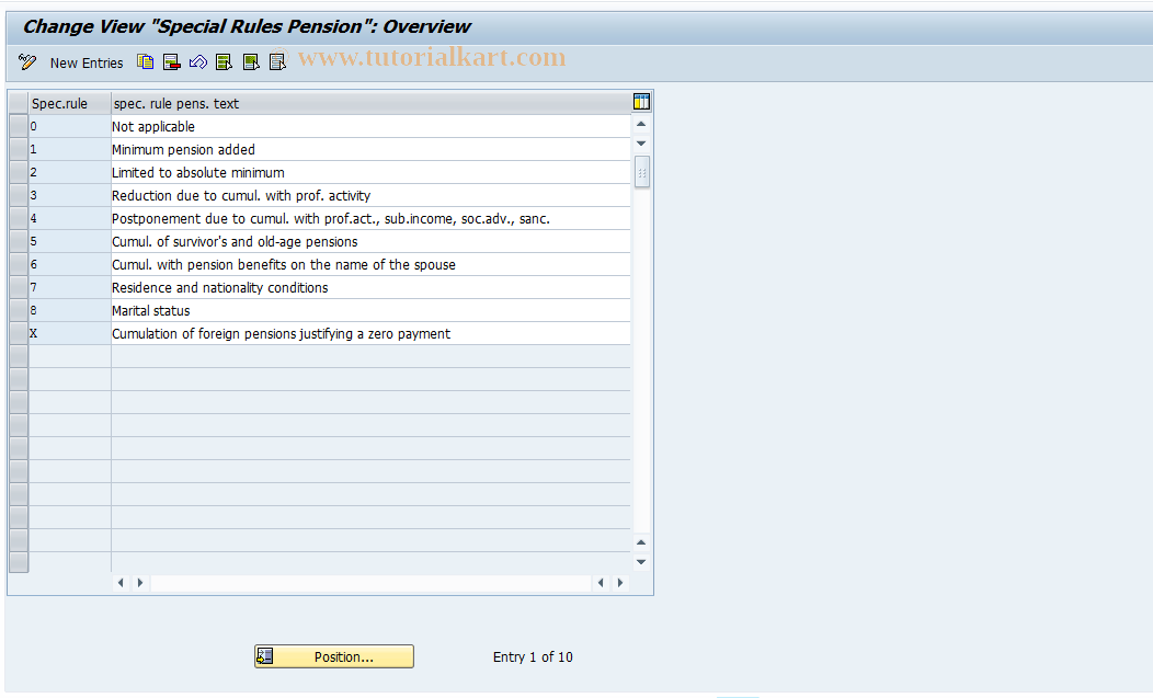 SAP TCode S_AHR_61013377 - IMG Activity: OHABPE004