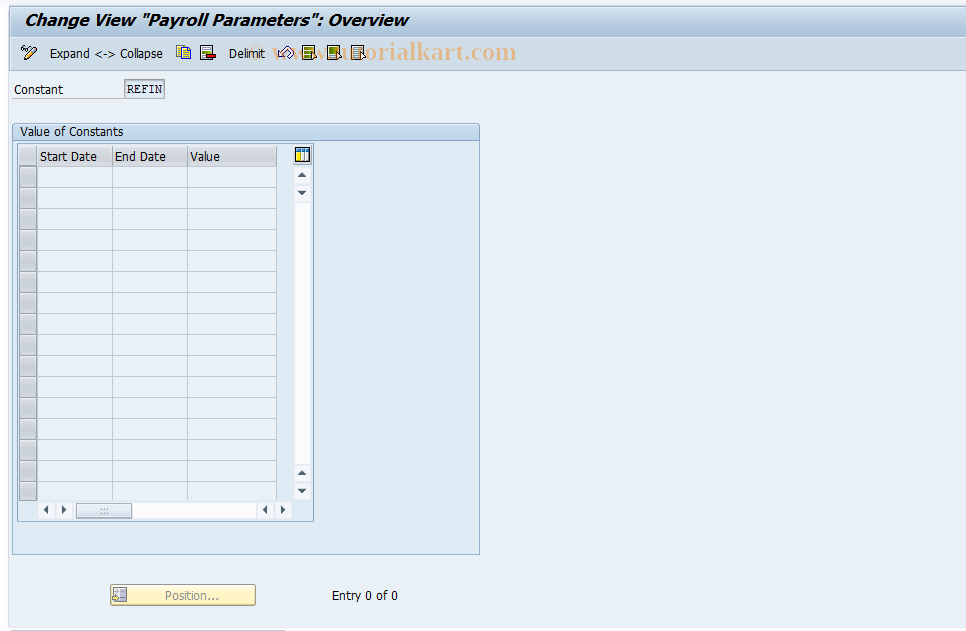 SAP TCode S_AHR_61013379 - IMG Activity: OHABE_DL023