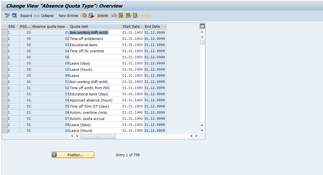 SAP TCode S_AHR_61013393 - IMG Activity: OHABEL002