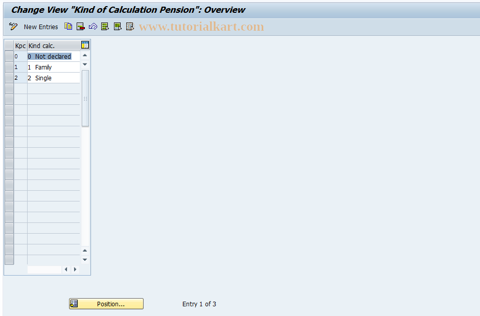 SAP TCode S_AHR_61013395 - IMG Activity: OHABPE006