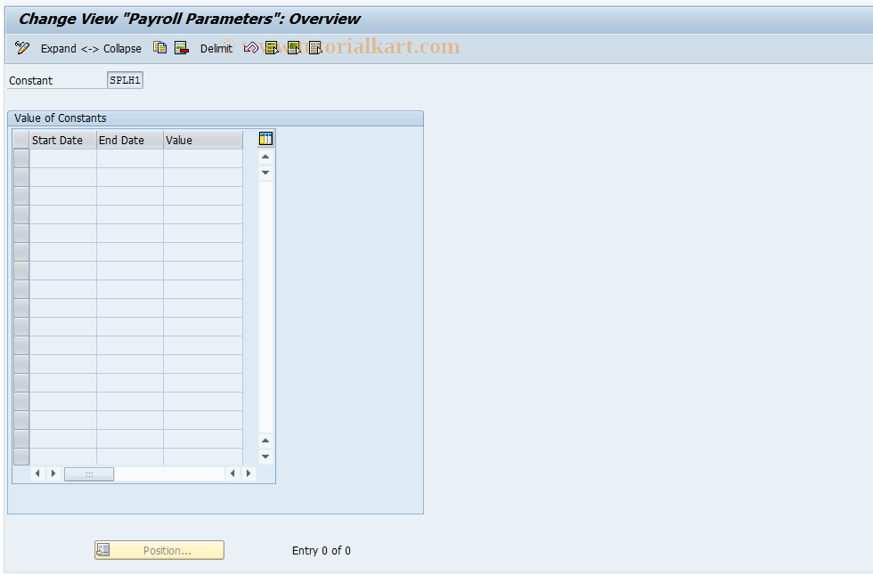 SAP TCode S_AHR_61014108 - IMG Activity: OHANSP04