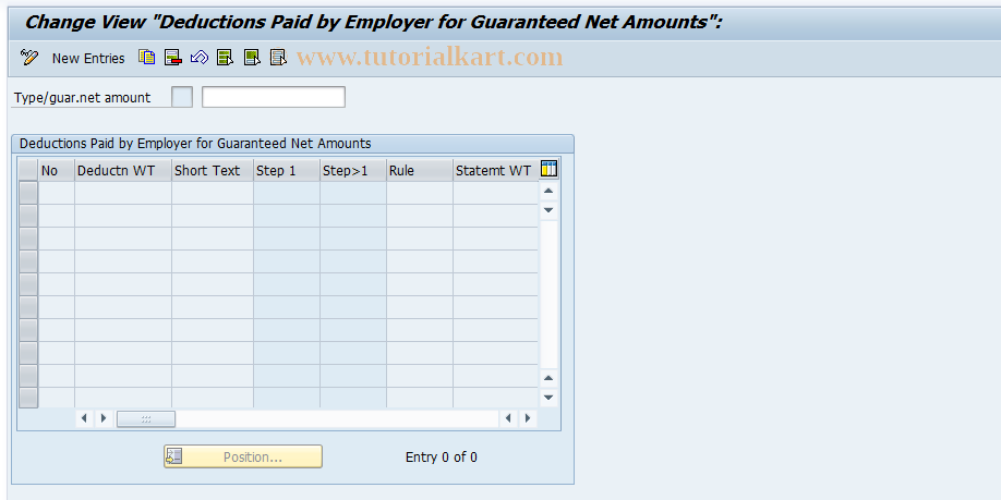 SAP TCode S_AHR_61014113 - IMG Activity: OHANBNI02