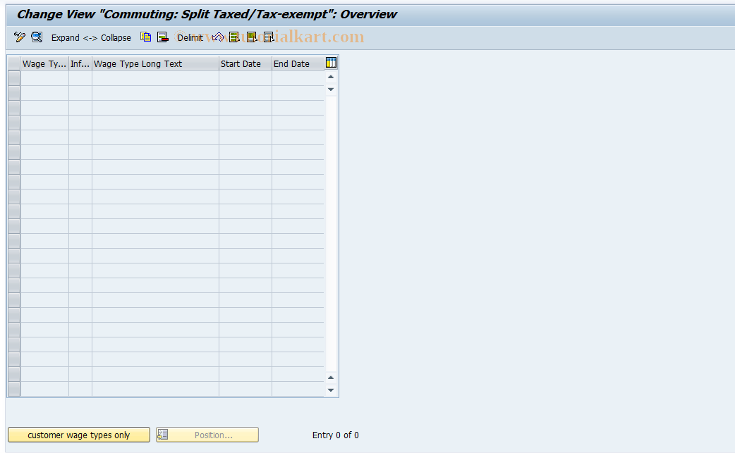 SAP TCode S_AHR_61014118 - IMG Activity: OHANWW04