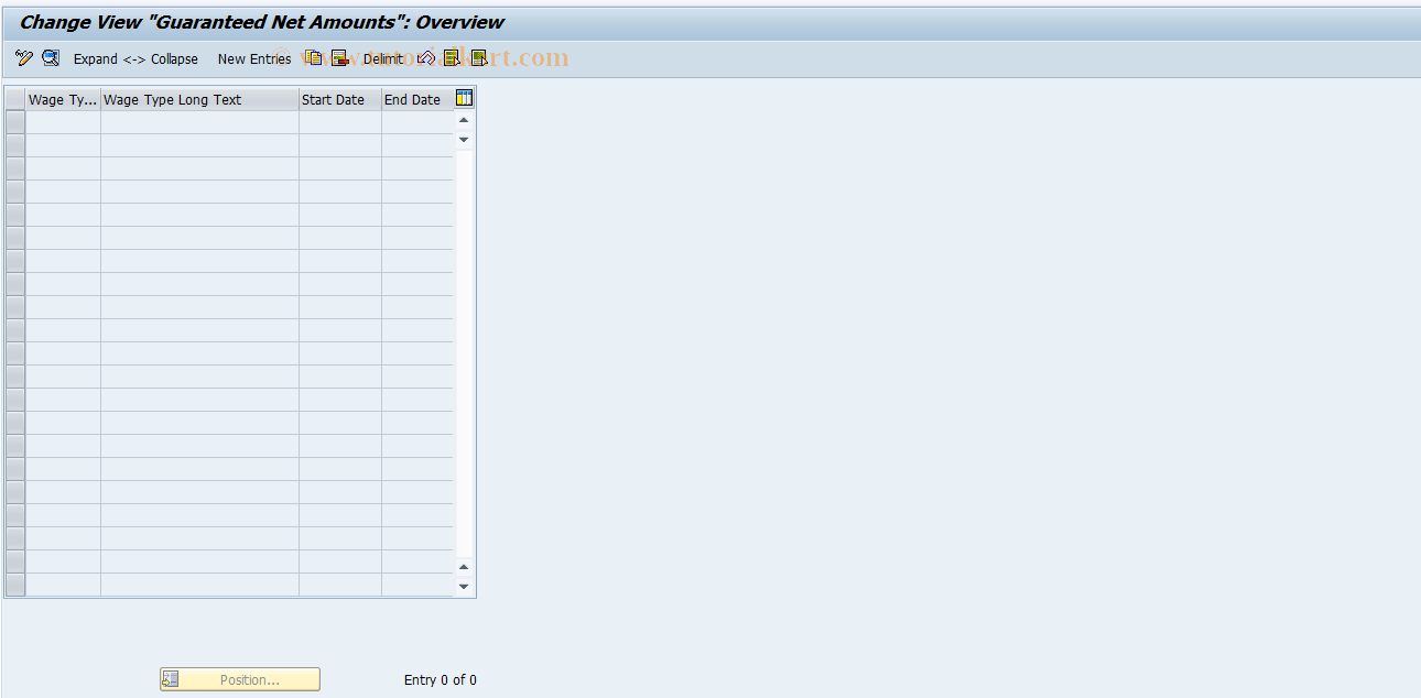 SAP TCode S_AHR_61014123 - IMG Activity: OHANBNI03