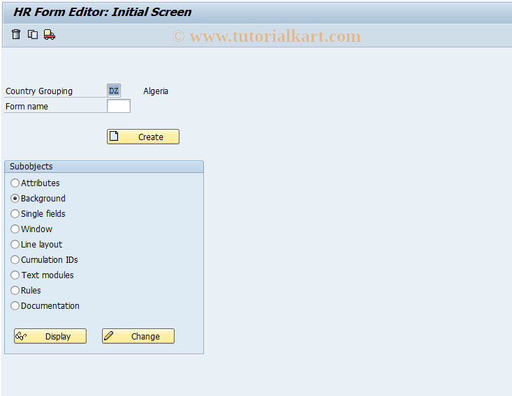 SAP TCode S_AHR_61014130 - IMG Activity: SIMG_OHANL_515