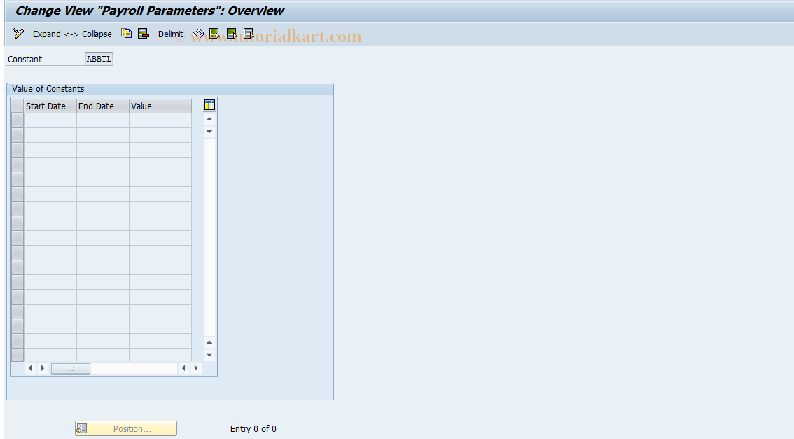 SAP TCode S_AHR_61014150 - IMG Activity: OHAN9009