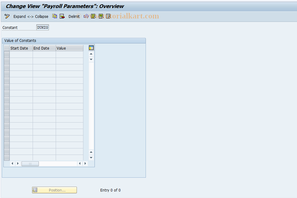 SAP TCode S_AHR_61014151 - IMG Activity: OHANZI10