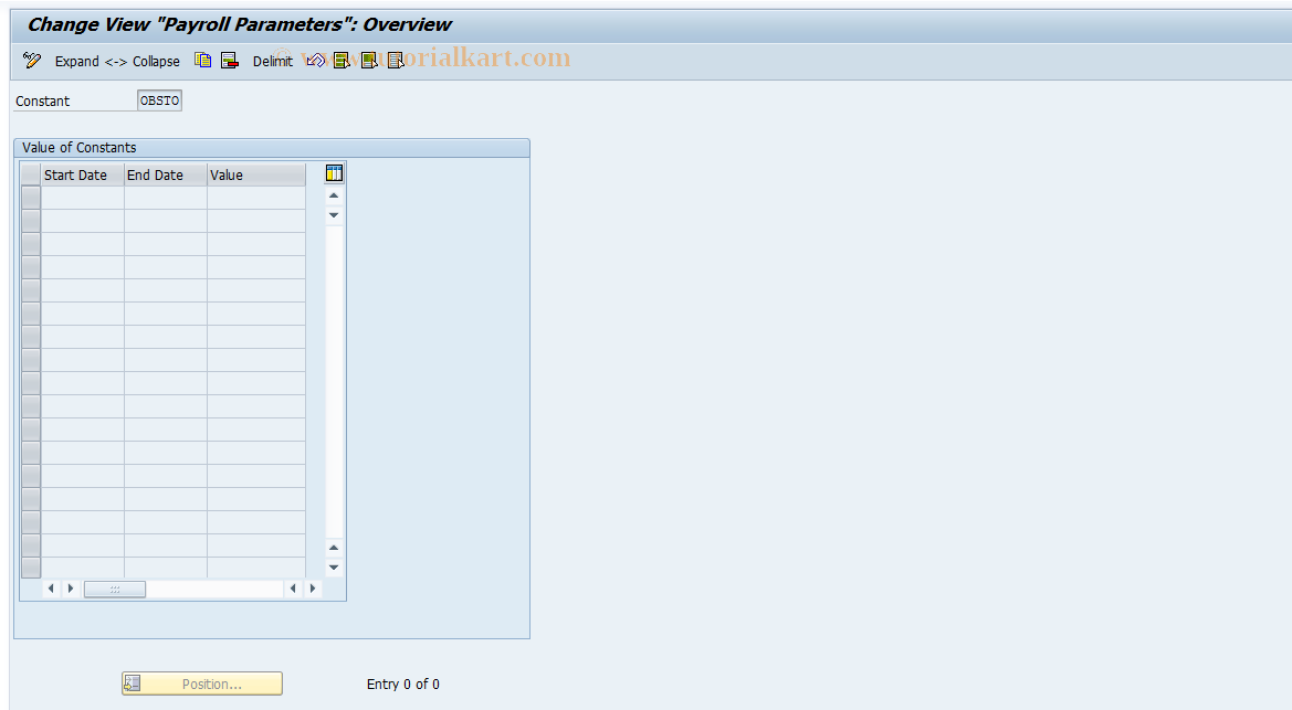 SAP TCode S_AHR_61014161 - IMG Activity: OHAN9019