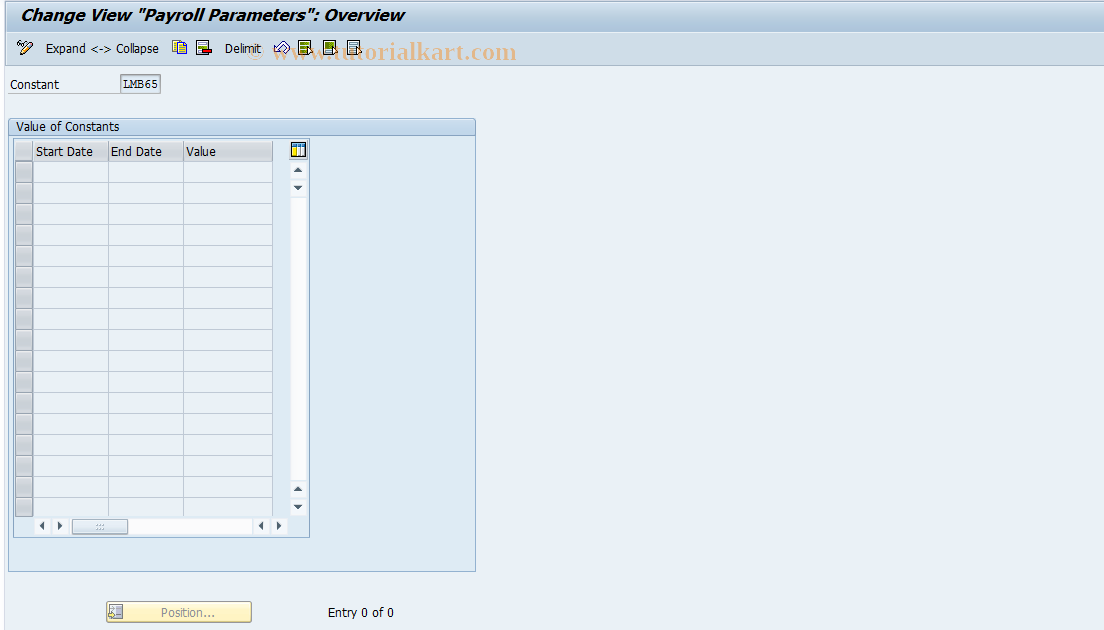 SAP TCode S_AHR_61014162 - IMG Activity: OHAN9020