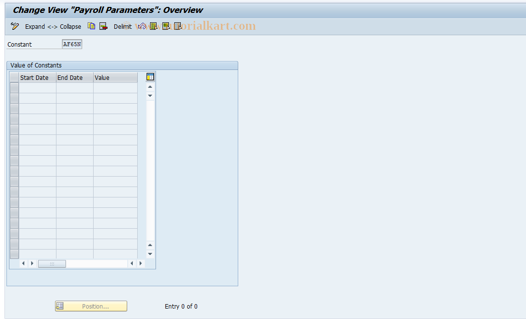 SAP TCode S_AHR_61014165 - IMG Activity: OHAN9025