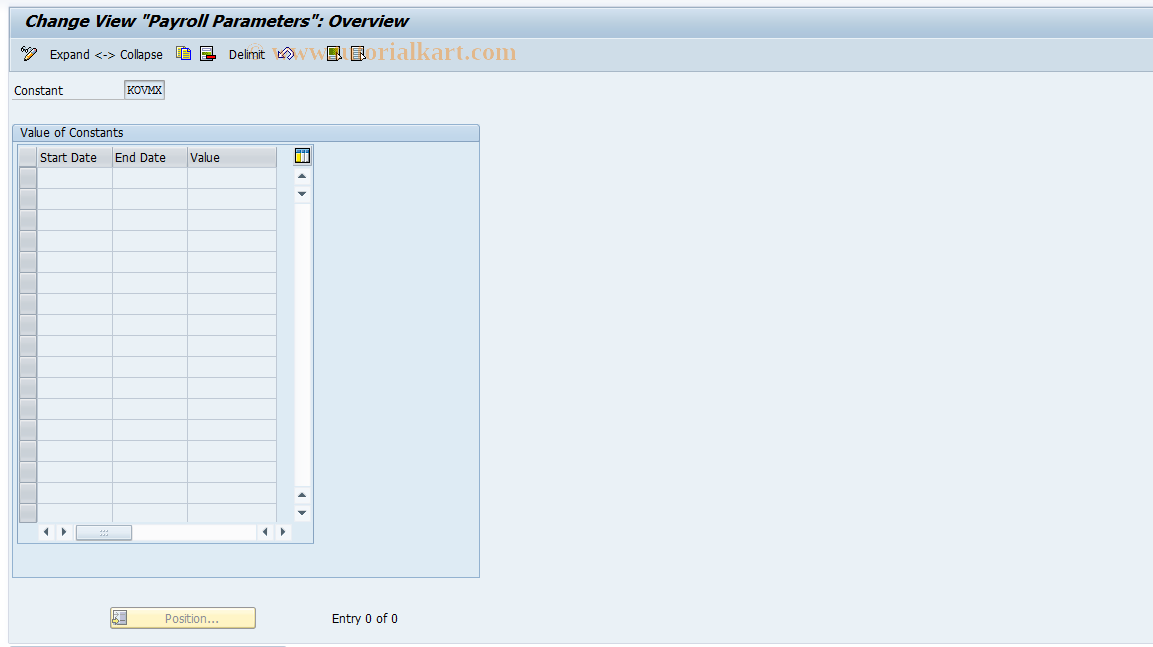 SAP TCode S_AHR_61014169 - IMG Activity: OHAN9043