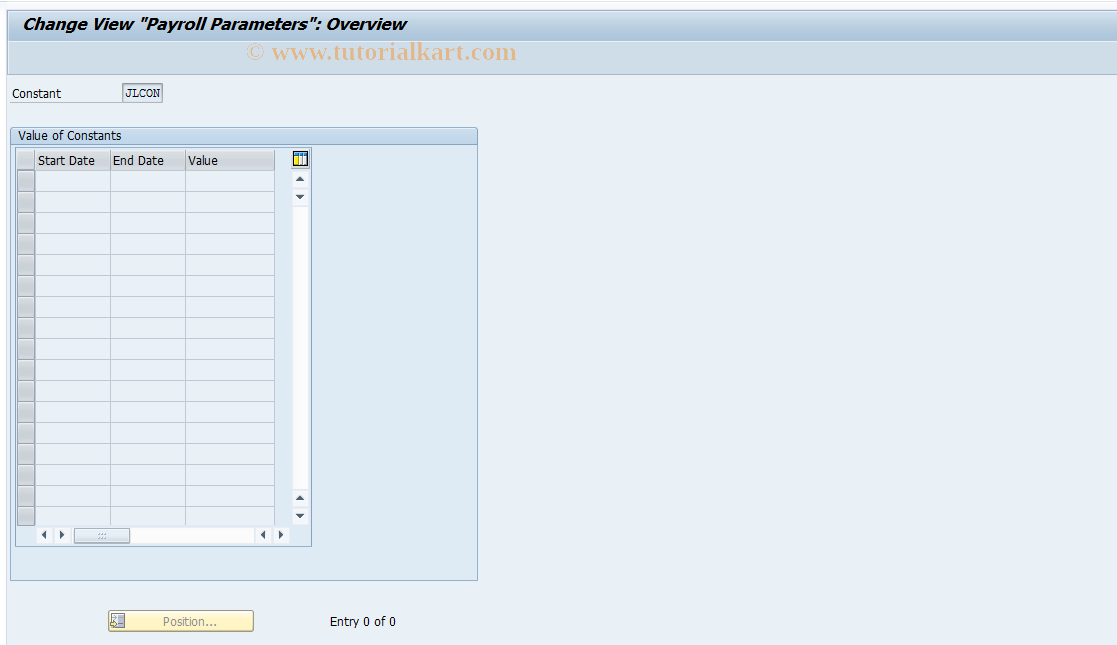 SAP TCode S_AHR_61014172 - IMG Activity: OHAN9031