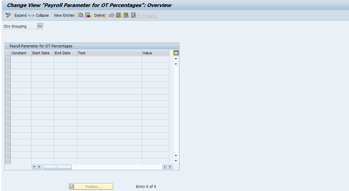 SAP TCode S_AHR_61014177 - IMG Activity: OHAN9017