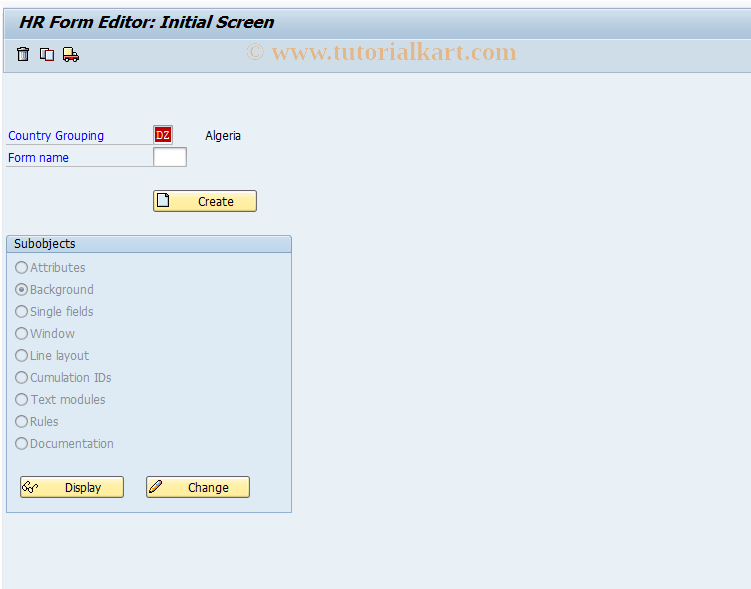 SAP TCode S_AHR_61014182 - IMG Activity: SIMG_OHANL_615