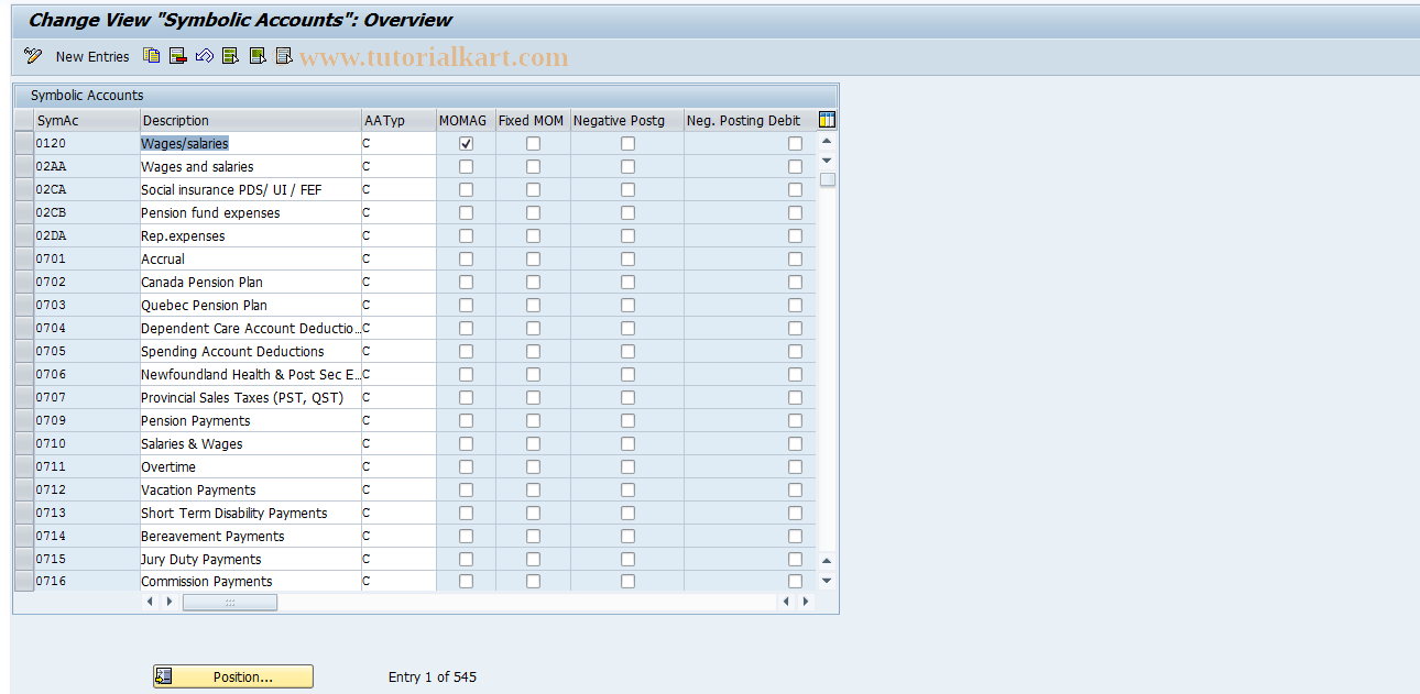 SAP TCode S_AHR_61014187 - IMG Activity: OHANL_RI042