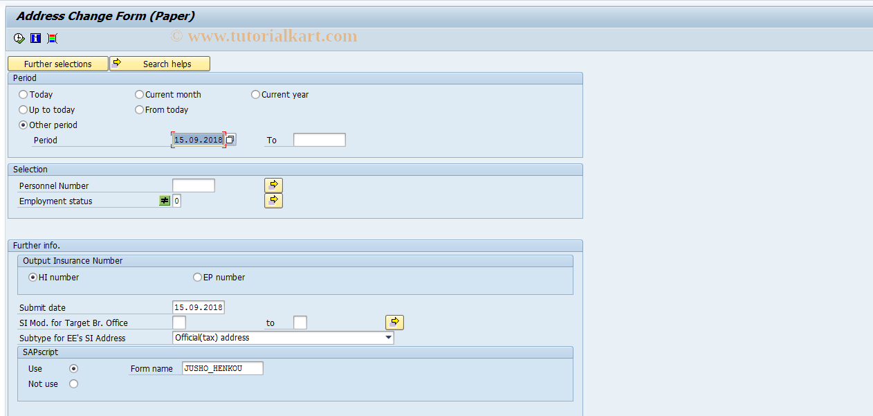 SAP TCode S_AHR_61015474 - RPLDQAJ0