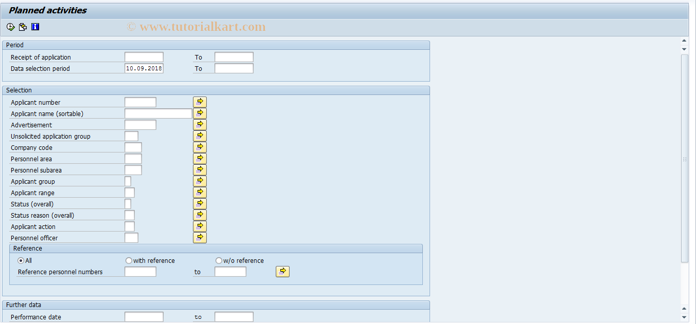 SAP TCode S_AHR_61015514 - Planned Activities for Personnel Off