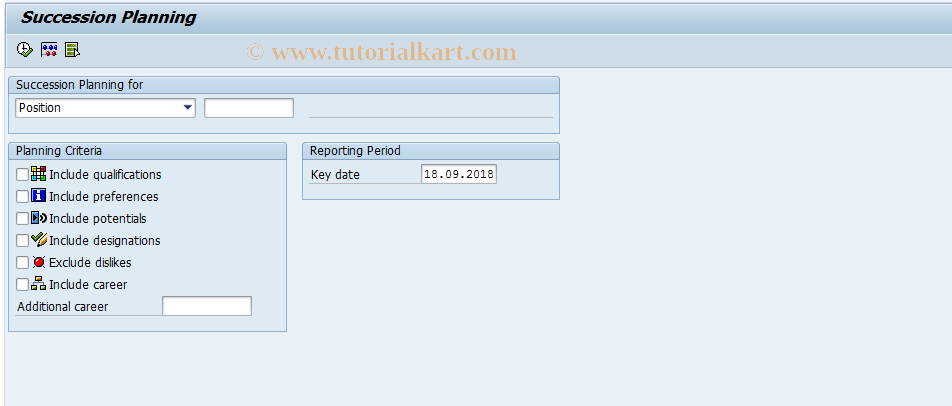 SAP TCode S_AHR_61015526 - Succession Planning