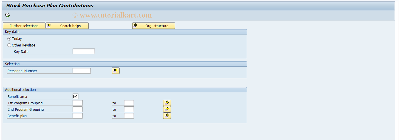 SAP TCode S_AHR_61015551 - Premium for stock purchase plans