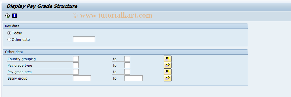 SAP TCode S_AHR_61015554 - Salary Structure List