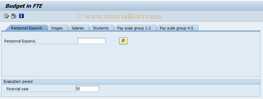 SAP TCode S_AHR_61015561 - Budget in FTE