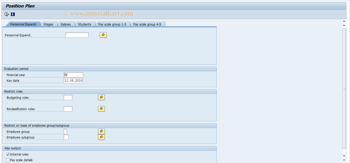 SAP TCode S_AHR_61015568 - Job index