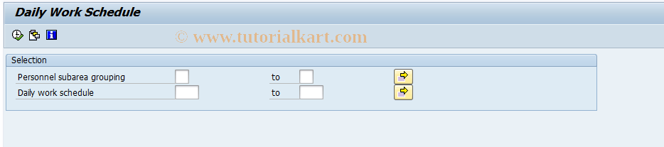 SAP TCode S_AHR_61015579 - Daily Work Schedule