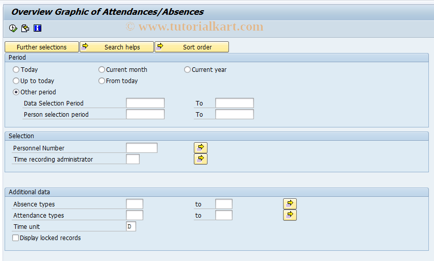 SAP TCode S_AHR_61015591 - Att./Absences: Graphical Overview