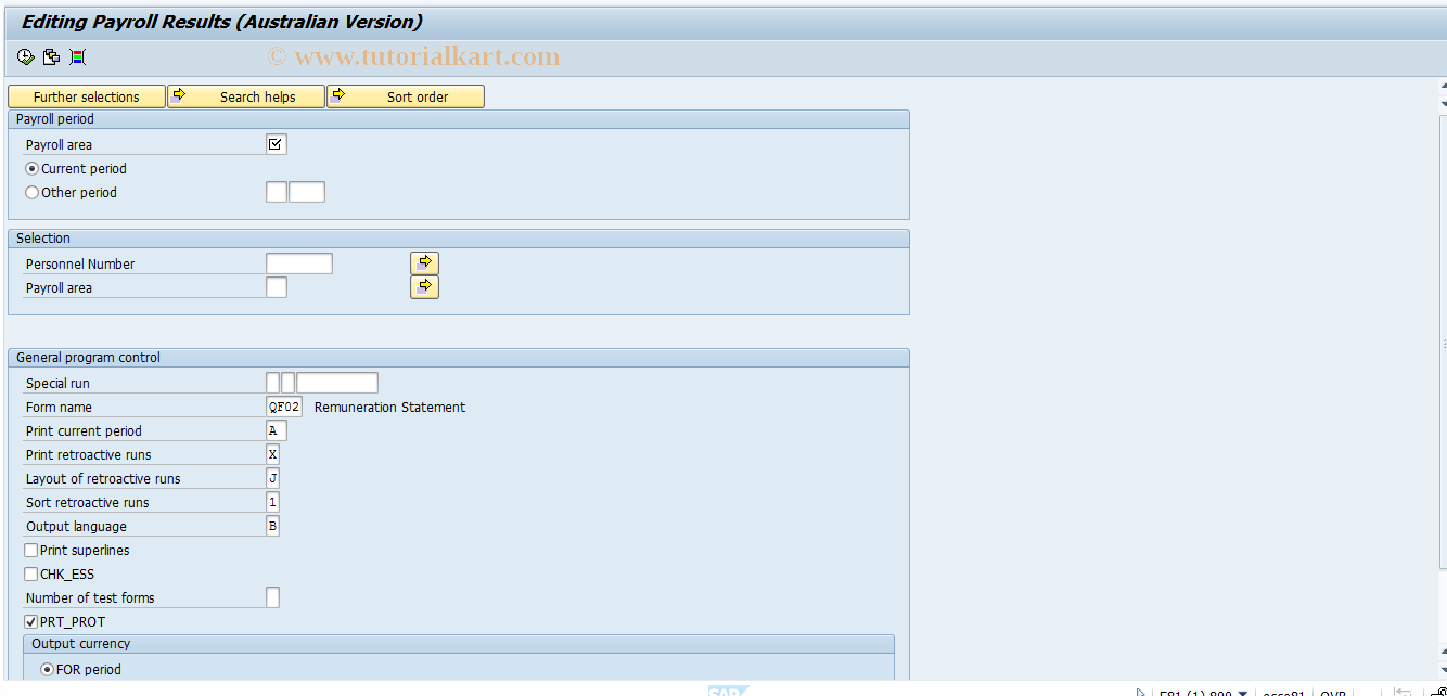 SAP TCode S_AHR_61015644 - RPCEDTQ0