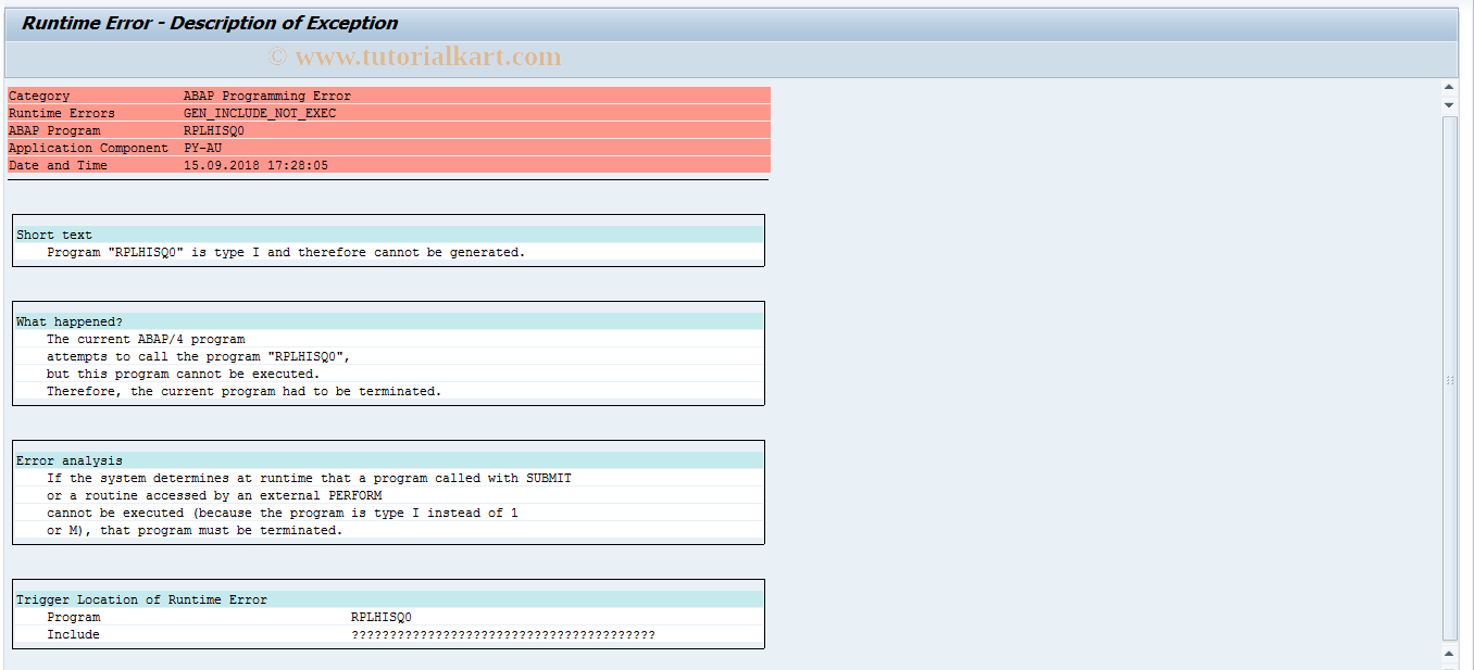 SAP TCode S_AHR_61015651 - RPLHISQ0