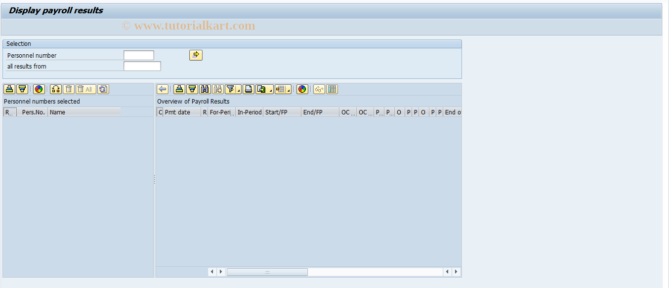 SAP TCode S_AHR_61015689 - Payroll Results Display: Cluster(BR)