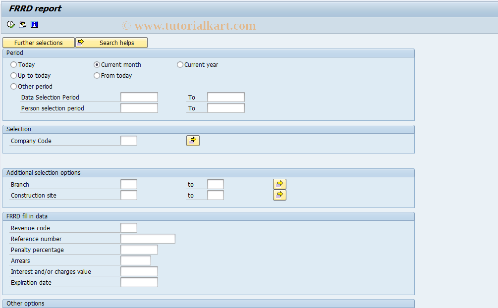 SAP TCode S_AHR_61015692 - HBRDARF0