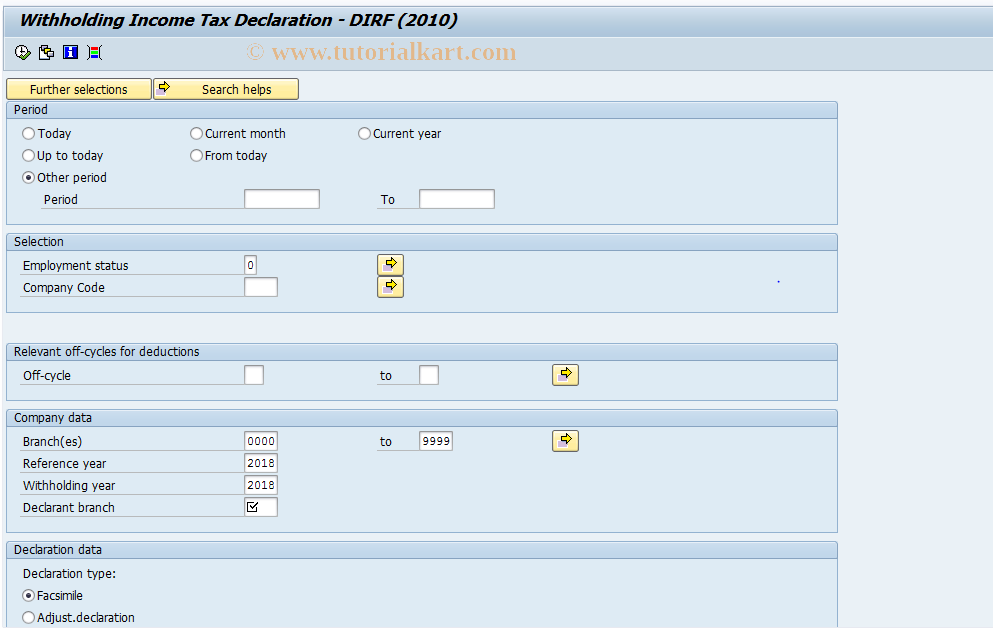 SAP TCode S_AHR_61015717 - HBRDIRF0