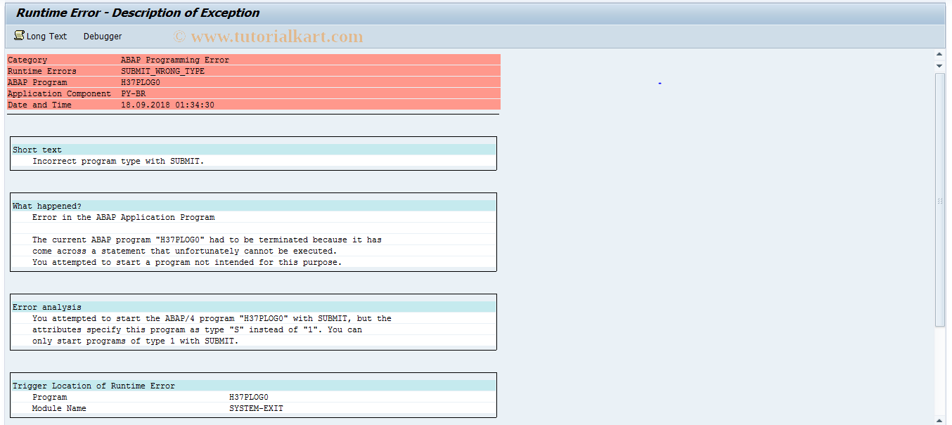 SAP TCode S_AHR_61015735 - Subroutinas para o log da folha (Bra