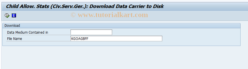 SAP TCode S_AHR_61015825 - Child Allow. Stats (Civ.Serv.Ger.)