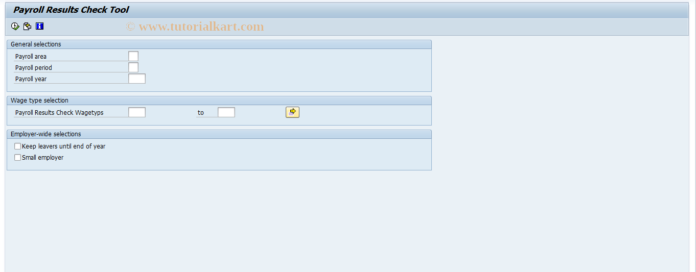 SAP TCode S_AHR_61015874 - Payroll Results Check Tool