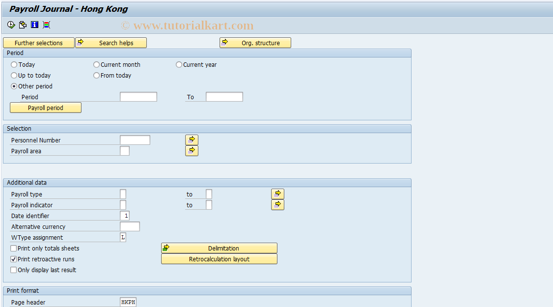 SAP TCode S_AHR_61015884 - HHKCLJN0