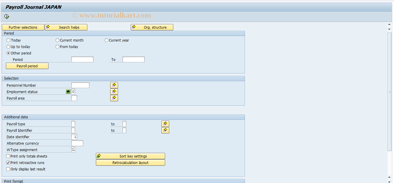 SAP TCode S_AHR_61015944 - RPCLJNJ0