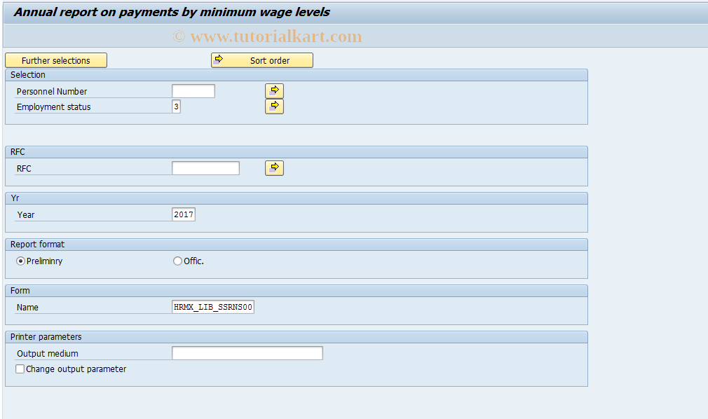 SAP TCode S_AHR_61016003 - HMXCRNS0