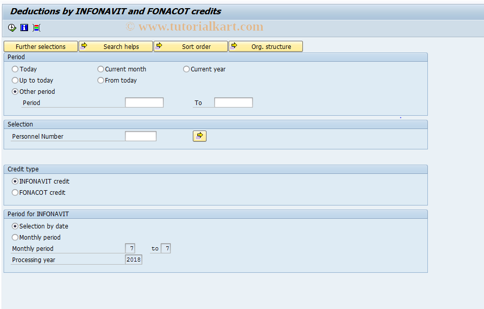 SAP TCode S_AHR_61016007 - HMXCINF0