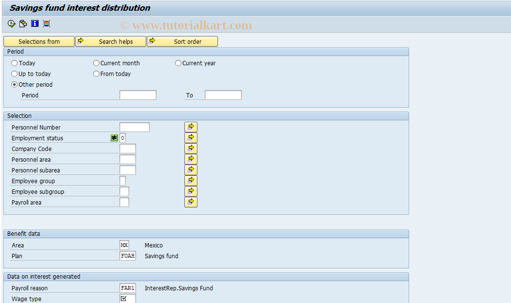 SAP TCode S_AHR_61016011 - HMXCIFA0