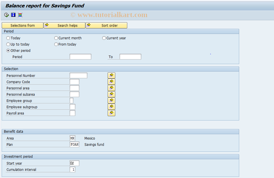 SAP TCode S_AHR_61016013 - HMXCSFA0