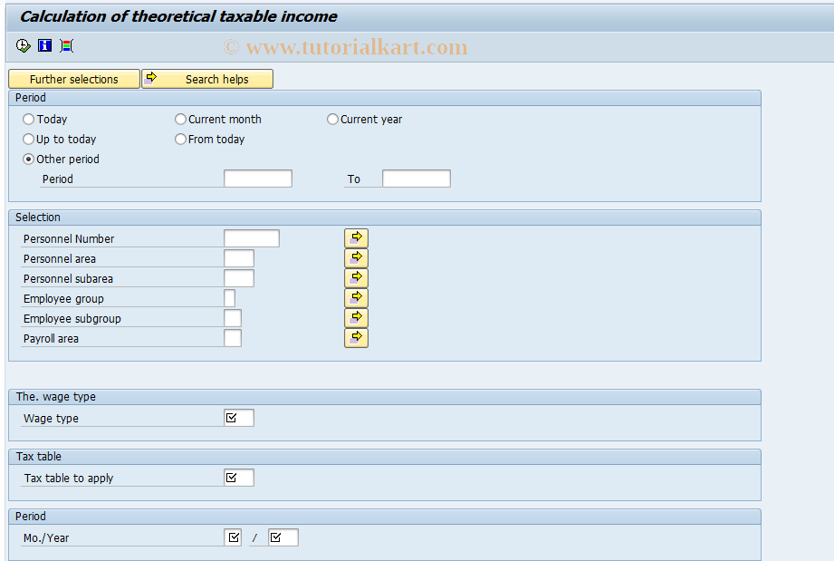 SAP TCode S_AHR_61016016 - HMXCFIC0